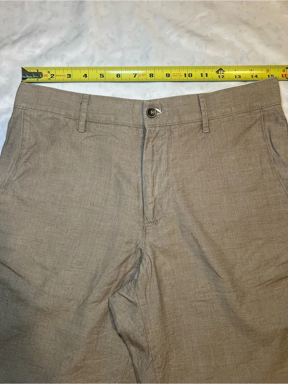 Apolis Men’s Linen Civilian Short,Linen Cotton Blend, Khaki Tan, Size 30